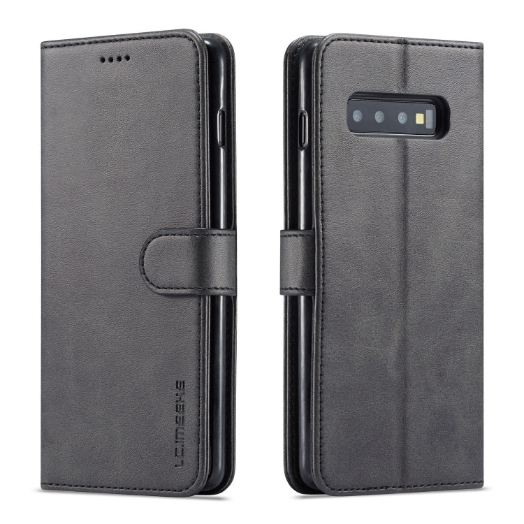 LC.IMEEKE Calf Texture Horizontal Flip Leather Case, with Holder & Card Slots & Wallet, For Galaxy Note 10 Plus, For Galaxy S10, For Galaxy S10 Plus, For Galaxy S10e, For Galaxy A6 Plus (2018)