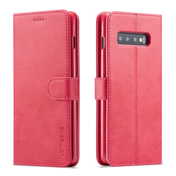 LC.IMEEKE Calf Texture Horizontal Flip Leather Case, with Holder & Card Slots & Wallet, For Galaxy Note 10 Plus, For Galaxy S10, For Galaxy S10 Plus, For Galaxy S10e, For Galaxy A6 Plus (2018)