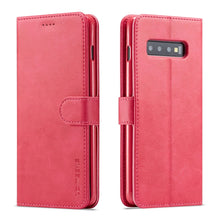 Load image into Gallery viewer, LC.IMEEKE Calf Texture Horizontal Flip Leather Case, with Holder &amp; Card Slots &amp; Wallet, For Galaxy Note 10 Plus, For Galaxy S10, For Galaxy S10 Plus, For Galaxy S10e, For Galaxy A6 Plus (2018)