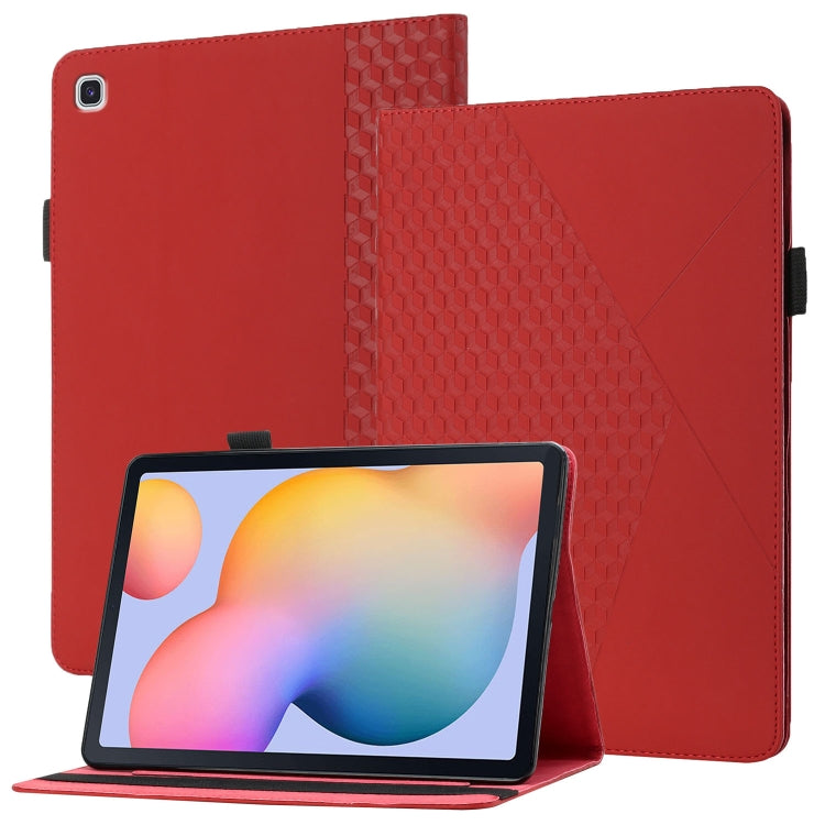 Rhombus Skin Feel Horizontal Flip Tablet Leather Case with Card Slots & Holder, For Samsung Galaxy Tab S6 Lite SM-P610/T615, For Samsung Galaxy Tab A 10.1 2019 T510, For Samsung Galaxy Tab A7 10.4 2020 T500/T505                                         ...