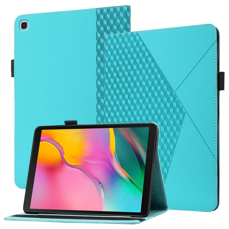 Rhombus Skin Feel Horizontal Flip Tablet Leather Case with Card Slots & Holder, For Samsung Galaxy Tab S6 Lite SM-P610/T615, For Samsung Galaxy Tab A 10.1 2019 T510, For Samsung Galaxy Tab A7 10.4 2020 T500/T505                                         ...