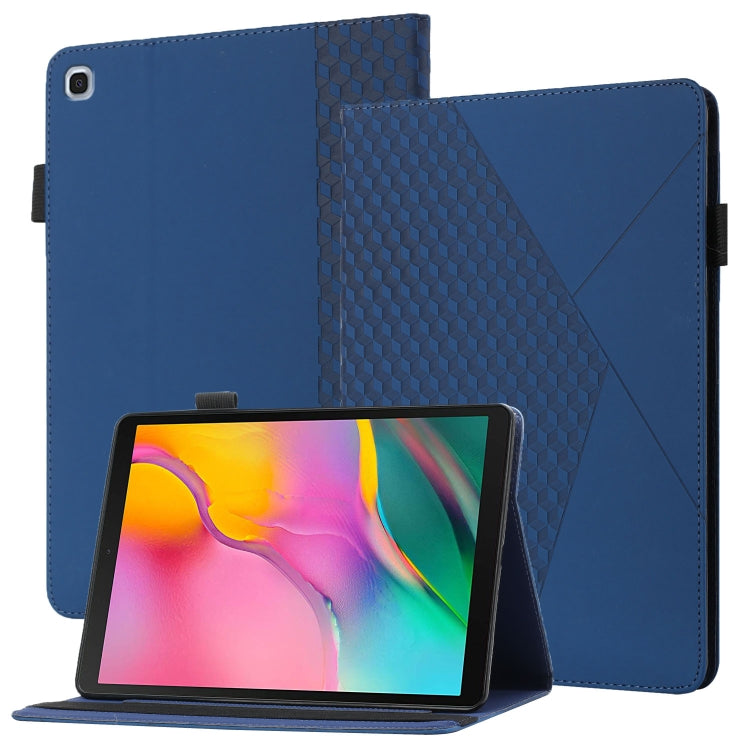 Rhombus Skin Feel Horizontal Flip Tablet Leather Case with Card Slots & Holder, For Samsung Galaxy Tab S6 Lite SM-P610/T615, For Samsung Galaxy Tab A 10.1 2019 T510, For Samsung Galaxy Tab A7 10.4 2020 T500/T505                                         ...