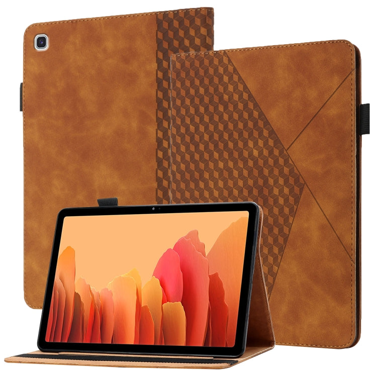 Rhombus Skin Feel Horizontal Flip Tablet Leather Case with Card Slots & Holder, For Samsung Galaxy Tab S6 Lite SM-P610/T615, For Samsung Galaxy Tab A 10.1 2019 T510, For Samsung Galaxy Tab A7 10.4 2020 T500/T505                                         ...