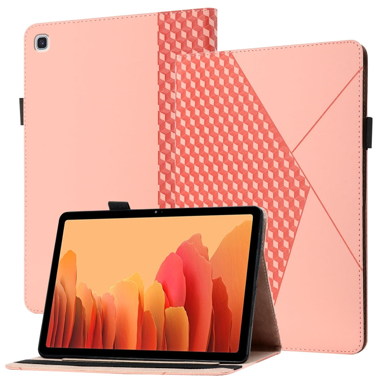 Rhombus Skin Feel Horizontal Flip Tablet Leather Case with Card Slots & Holder, For Samsung Galaxy Tab S6 Lite SM-P610/T615, For Samsung Galaxy Tab A 10.1 2019 T510, For Samsung Galaxy Tab A7 10.4 2020 T500/T505                                         ...