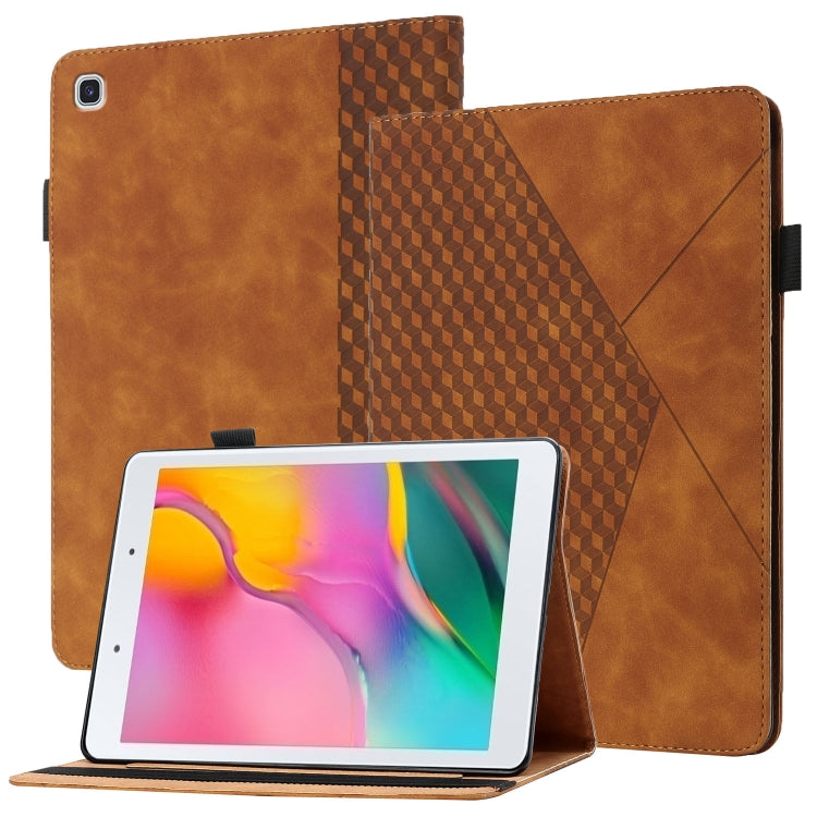 Rhombus Skin Feel Horizontal Flip Tablet Leather Case with Card Slots & Holder, For Samsung Galaxy Tab S6 Lite SM-P610/T615, For Samsung Galaxy Tab A 10.1 2019 T510, For Samsung Galaxy Tab A7 10.4 2020 T500/T505                                         ...