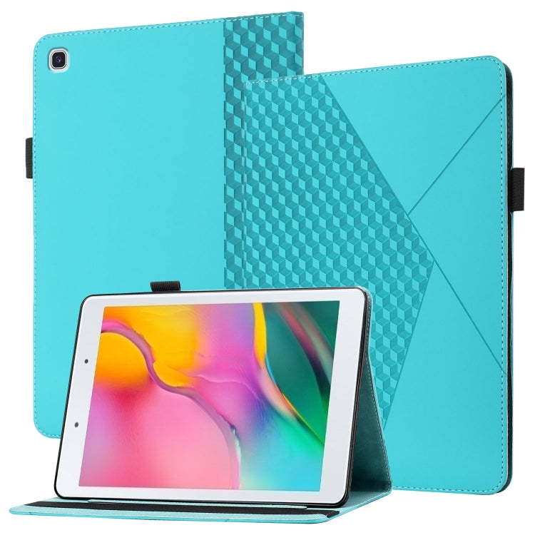 Rhombus Skin Feel Horizontal Flip Tablet Leather Case with Card Slots & Holder, For Samsung Galaxy Tab S6 Lite SM-P610/T615, For Samsung Galaxy Tab A 10.1 2019 T510, For Samsung Galaxy Tab A7 10.4 2020 T500/T505                                         ...