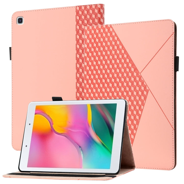 Rhombus Skin Feel Horizontal Flip Tablet Leather Case with Card Slots & Holder, For Samsung Galaxy Tab S6 Lite SM-P610/T615, For Samsung Galaxy Tab A 10.1 2019 T510, For Samsung Galaxy Tab A7 10.4 2020 T500/T505                                         ...