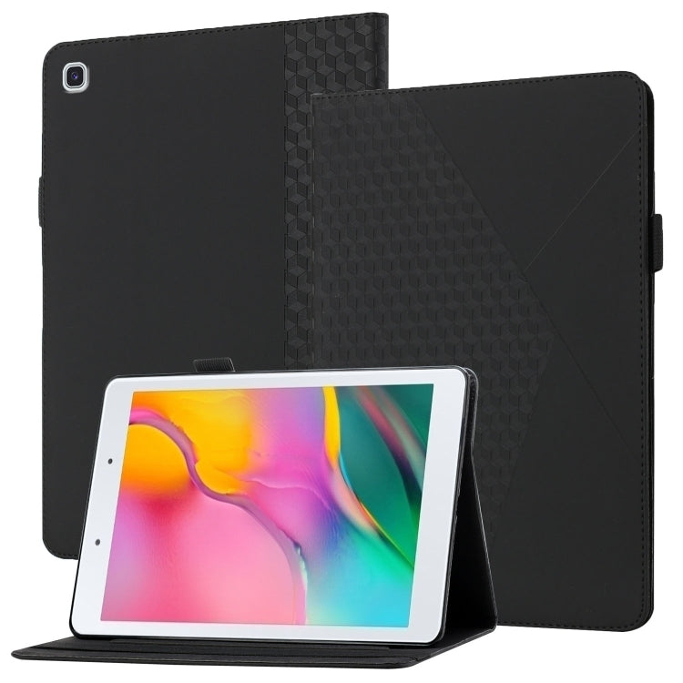 Rhombus Skin Feel Horizontal Flip Tablet Leather Case with Card Slots & Holder, For Samsung Galaxy Tab S6 Lite SM-P610/T615, For Samsung Galaxy Tab A 10.1 2019 T510, For Samsung Galaxy Tab A7 10.4 2020 T500/T505                                         ...