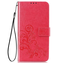 Load image into Gallery viewer, Four-leaf Clasp Embossed Leather Case with Lanyard &amp; Card Slot &amp; Wallet &amp; Holder, For Samsung Galaxy A03s 166mm