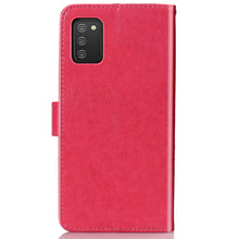 Load image into Gallery viewer, Four-leaf Clasp Embossed Leather Case with Lanyard &amp; Card Slot &amp; Wallet &amp; Holder, For Samsung Galaxy A03s 166mm