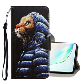 3D Colored Drawing Horizontal Flip PU Leather Case with Holder & Card Slots & Wallet, For Galaxy Note 10, For Galaxy Note 10 Plus, For Galaxy S10