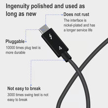 Load image into Gallery viewer, USB-C / Type-C Male to USB-C / Type-C Male Multi-function Transmission Cable for Thunderbolt 4, 0.3m, 0.8m, 1m, 1.2m
