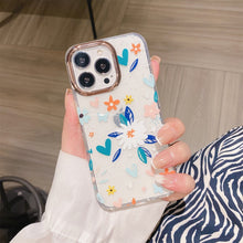 Load image into Gallery viewer, Glitter Powder Electroplating Flower Shockproof Phone Case, For iPhone 13, For iPhone 13 Pro, For iPhone 13 Pro Max, For iPhone 12 / 12 Pro, For iPhone 12 Pro Max, For iPhone 11