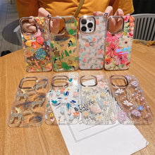 Load image into Gallery viewer, Glitter Powder Electroplating Flower Shockproof Phone Case, For iPhone 13, For iPhone 13 Pro, For iPhone 13 Pro Max, For iPhone 12 / 12 Pro, For iPhone 12 Pro Max, For iPhone 11