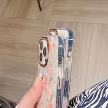 Load image into Gallery viewer, Glitter Powder Electroplating Flower Shockproof Phone Case, For iPhone 13, For iPhone 13 Pro, For iPhone 13 Pro Max, For iPhone 12 / 12 Pro, For iPhone 12 Pro Max, For iPhone 11
