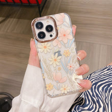 Load image into Gallery viewer, Glitter Powder Electroplating Flower Shockproof Phone Case, For iPhone 13, For iPhone 13 Pro, For iPhone 13 Pro Max, For iPhone 12 / 12 Pro, For iPhone 12 Pro Max, For iPhone 11