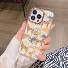 Load image into Gallery viewer, Glitter Powder Electroplating Flower Shockproof Phone Case, For iPhone 11 Pro, For iPhone 11 Pro Max