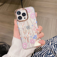 Load image into Gallery viewer, Glitter Powder Electroplating Flower Shockproof Phone Case, For iPhone 11 Pro, For iPhone 11 Pro Max