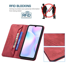 Load image into Gallery viewer, Magnetic RFID Blocking Anti-Theft Leather Case with Holder &amp; Card Slots &amp; Wallet, For Xiaomi Redmi 9A, For Xiaomi Redmi 9C / Poco C31, For Xiaomi Redmi 9, For Xiaomi Redmi 10, For Xiaomi Redmi Note 9/Redmi 10X 4G, For Xiaomi Redmi Note 9 Pro Max       ...
