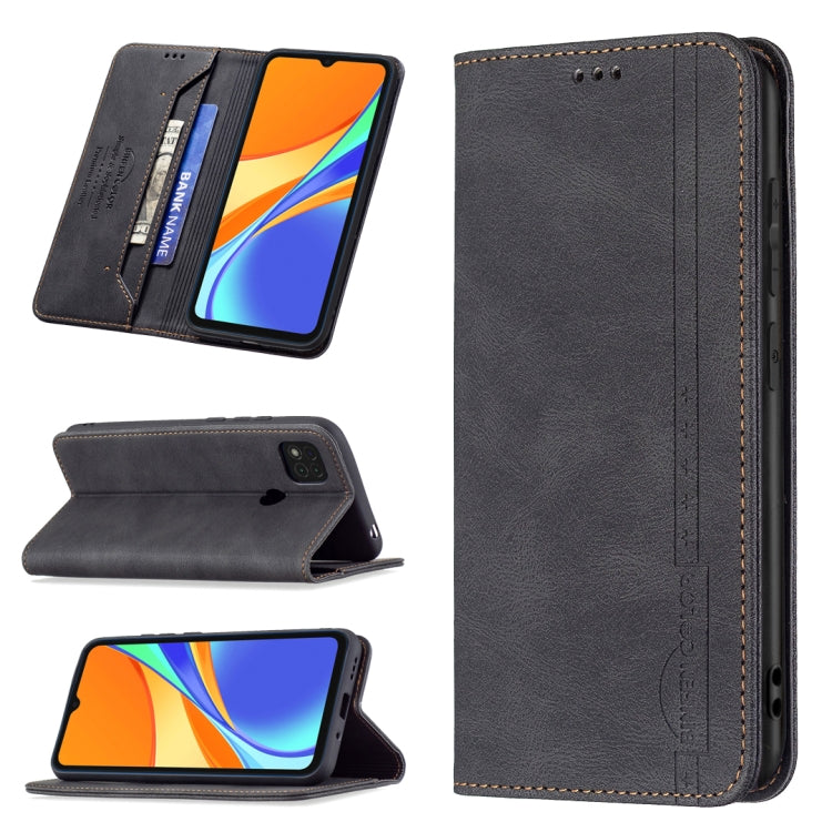 Magnetic RFID Blocking Anti-Theft Leather Case with Holder & Card Slots & Wallet, For Xiaomi Redmi 9A, For Xiaomi Redmi 9C / Poco C31, For Xiaomi Redmi 9, For Xiaomi Redmi 10, For Xiaomi Redmi Note 9/Redmi 10X 4G, For Xiaomi Redmi Note 9 Pro Max       ...
