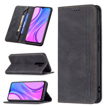 Load image into Gallery viewer, Magnetic RFID Blocking Anti-Theft Leather Case with Holder &amp; Card Slots &amp; Wallet, For Xiaomi Redmi 9A, For Xiaomi Redmi 9C / Poco C31, For Xiaomi Redmi 9, For Xiaomi Redmi 10, For Xiaomi Redmi Note 9/Redmi 10X 4G, For Xiaomi Redmi Note 9 Pro Max       ...