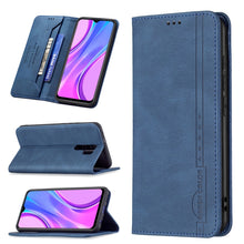 Load image into Gallery viewer, Magnetic RFID Blocking Anti-Theft Leather Case with Holder &amp; Card Slots &amp; Wallet, For Xiaomi Redmi 9A, For Xiaomi Redmi 9C / Poco C31, For Xiaomi Redmi 9, For Xiaomi Redmi 10, For Xiaomi Redmi Note 9/Redmi 10X 4G, For Xiaomi Redmi Note 9 Pro Max       ...