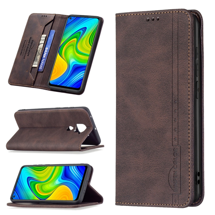 Magnetic RFID Blocking Anti-Theft Leather Case with Holder & Card Slots & Wallet, For Xiaomi Redmi 9A, For Xiaomi Redmi 9C / Poco C31, For Xiaomi Redmi 9, For Xiaomi Redmi 10, For Xiaomi Redmi Note 9/Redmi 10X 4G, For Xiaomi Redmi Note 9 Pro Max       ...