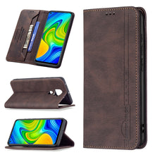Load image into Gallery viewer, Magnetic RFID Blocking Anti-Theft Leather Case with Holder &amp; Card Slots &amp; Wallet, For Xiaomi Redmi 9A, For Xiaomi Redmi 9C / Poco C31, For Xiaomi Redmi 9, For Xiaomi Redmi 10, For Xiaomi Redmi Note 9/Redmi 10X 4G, For Xiaomi Redmi Note 9 Pro Max       ...