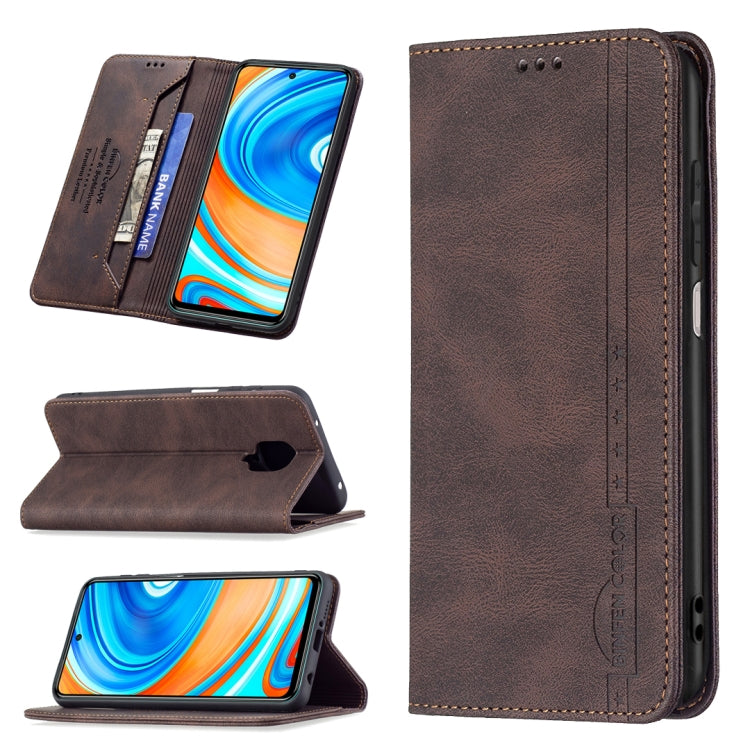 Magnetic RFID Blocking Anti-Theft Leather Case with Holder & Card Slots & Wallet, For Xiaomi Redmi 9A, For Xiaomi Redmi 9C / Poco C31, For Xiaomi Redmi 9, For Xiaomi Redmi 10, For Xiaomi Redmi Note 9/Redmi 10X 4G, For Xiaomi Redmi Note 9 Pro Max       ...