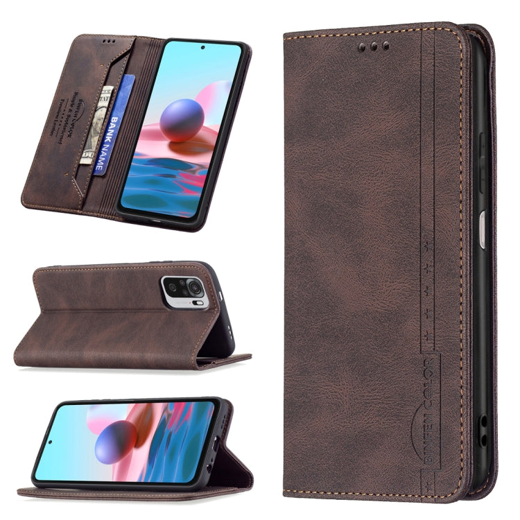 Magnetic RFID Blocking Anti-Theft Leather Case with Holder & Card Slots & Wallet, For Xiaomi Redmi 9A, For Xiaomi Redmi 9C / Poco C31, For Xiaomi Redmi 9, For Xiaomi Redmi 10, For Xiaomi Redmi Note 9/Redmi 10X 4G, For Xiaomi Redmi Note 9 Pro Max       ...