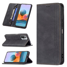 Load image into Gallery viewer, Magnetic RFID Blocking Anti-Theft Leather Case with Holder &amp; Card Slots &amp; Wallet, For Xiaomi Redmi 9A, For Xiaomi Redmi 9C / Poco C31, For Xiaomi Redmi 9, For Xiaomi Redmi 10, For Xiaomi Redmi Note 9/Redmi 10X 4G, For Xiaomi Redmi Note 9 Pro Max       ...