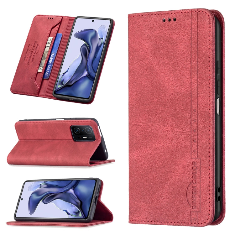 Magnetic RFID Blocking Anti-Theft Leather Case with Holder & Card Slots & Wallet, For Xiaomi 11T / 11T Pro, For Xiaomi Poco M3/Redmi Note 9 4G, For Xiaomi Poco M3 Pro/Redmi Note 10 5G, For Xiaomi Poco X3 / X3 NFC