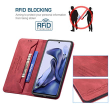 Load image into Gallery viewer, Magnetic RFID Blocking Anti-Theft Leather Case with Holder &amp; Card Slots &amp; Wallet, For Xiaomi 11T / 11T Pro, For Xiaomi Poco M3/Redmi Note 9 4G, For Xiaomi Poco M3 Pro/Redmi Note 10 5G, For Xiaomi Poco X3 / X3 NFC