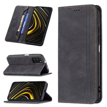 Load image into Gallery viewer, Magnetic RFID Blocking Anti-Theft Leather Case with Holder &amp; Card Slots &amp; Wallet, For Xiaomi 11T / 11T Pro, For Xiaomi Poco M3/Redmi Note 9 4G, For Xiaomi Poco M3 Pro/Redmi Note 10 5G, For Xiaomi Poco X3 / X3 NFC