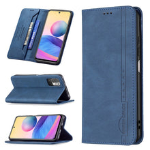 Load image into Gallery viewer, Magnetic RFID Blocking Anti-Theft Leather Case with Holder &amp; Card Slots &amp; Wallet, For Xiaomi 11T / 11T Pro, For Xiaomi Poco M3/Redmi Note 9 4G, For Xiaomi Poco M3 Pro/Redmi Note 10 5G, For Xiaomi Poco X3 / X3 NFC