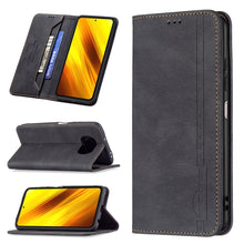 Load image into Gallery viewer, Magnetic RFID Blocking Anti-Theft Leather Case with Holder &amp; Card Slots &amp; Wallet, For Xiaomi 11T / 11T Pro, For Xiaomi Poco M3/Redmi Note 9 4G, For Xiaomi Poco M3 Pro/Redmi Note 10 5G, For Xiaomi Poco X3 / X3 NFC