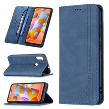 Load image into Gallery viewer, Magnetic RFID Blocking Anti-Theft Leather Case with Holder &amp; Card Slots &amp; Wallet, For Samsung Galaxy A11 / M11, For Samsung Galaxy A12, For Samsung Galaxy A21s, For Samsung Galaxy A21, For Samsung Galaxy A22 4G, For Samsung Galaxy A22 5G               ...