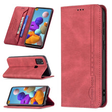 Load image into Gallery viewer, Magnetic RFID Blocking Anti-Theft Leather Case with Holder &amp; Card Slots &amp; Wallet, For Samsung Galaxy A11 / M11, For Samsung Galaxy A12, For Samsung Galaxy A21s, For Samsung Galaxy A21, For Samsung Galaxy A22 4G, For Samsung Galaxy A22 5G               ...