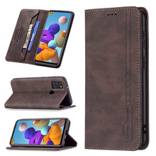 Load image into Gallery viewer, Magnetic RFID Blocking Anti-Theft Leather Case with Holder &amp; Card Slots &amp; Wallet, For Samsung Galaxy A11 / M11, For Samsung Galaxy A12, For Samsung Galaxy A21s, For Samsung Galaxy A21, For Samsung Galaxy A22 4G, For Samsung Galaxy A22 5G               ...