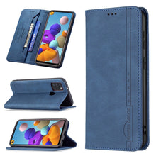 Load image into Gallery viewer, Magnetic RFID Blocking Anti-Theft Leather Case with Holder &amp; Card Slots &amp; Wallet, For Samsung Galaxy A11 / M11, For Samsung Galaxy A12, For Samsung Galaxy A21s, For Samsung Galaxy A21, For Samsung Galaxy A22 4G, For Samsung Galaxy A22 5G               ...