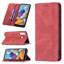 Load image into Gallery viewer, Magnetic RFID Blocking Anti-Theft Leather Case with Holder &amp; Card Slots &amp; Wallet, For Samsung Galaxy A11 / M11, For Samsung Galaxy A12, For Samsung Galaxy A21s, For Samsung Galaxy A21, For Samsung Galaxy A22 4G, For Samsung Galaxy A22 5G               ...