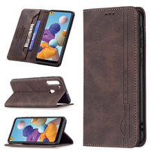 Load image into Gallery viewer, Magnetic RFID Blocking Anti-Theft Leather Case with Holder &amp; Card Slots &amp; Wallet, For Samsung Galaxy A11 / M11, For Samsung Galaxy A12, For Samsung Galaxy A21s, For Samsung Galaxy A21, For Samsung Galaxy A22 4G, For Samsung Galaxy A22 5G               ...