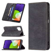 Load image into Gallery viewer, Magnetic RFID Blocking Anti-Theft Leather Case with Holder &amp; Card Slots &amp; Wallet, For Samsung Galaxy A11 / M11, For Samsung Galaxy A12, For Samsung Galaxy A21s, For Samsung Galaxy A21, For Samsung Galaxy A22 4G, For Samsung Galaxy A22 5G               ...