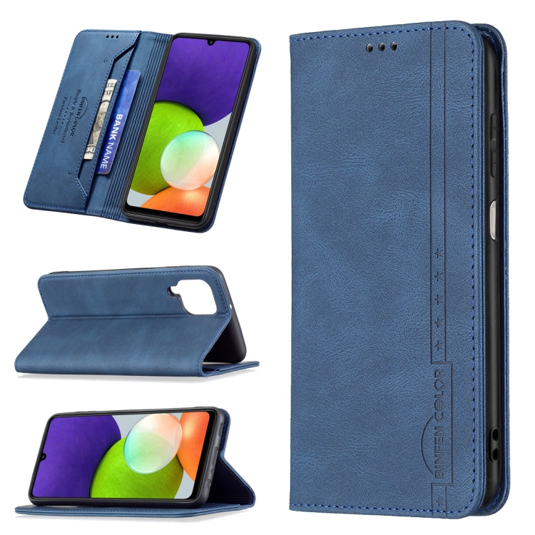 Magnetic RFID Blocking Anti-Theft Leather Case with Holder & Card Slots & Wallet, For Samsung Galaxy A11 / M11, For Samsung Galaxy A12, For Samsung Galaxy A21s, For Samsung Galaxy A21, For Samsung Galaxy A22 4G, For Samsung Galaxy A22 5G               ...