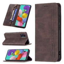 Load image into Gallery viewer, Magnetic RFID Blocking Anti-Theft Leather Case with Holder &amp; Card Slots &amp; Wallet, For Samsung Galaxy A11 / M11, For Samsung Galaxy A12, For Samsung Galaxy A21s, For Samsung Galaxy A21, For Samsung Galaxy A22 4G, For Samsung Galaxy A22 5G               ...