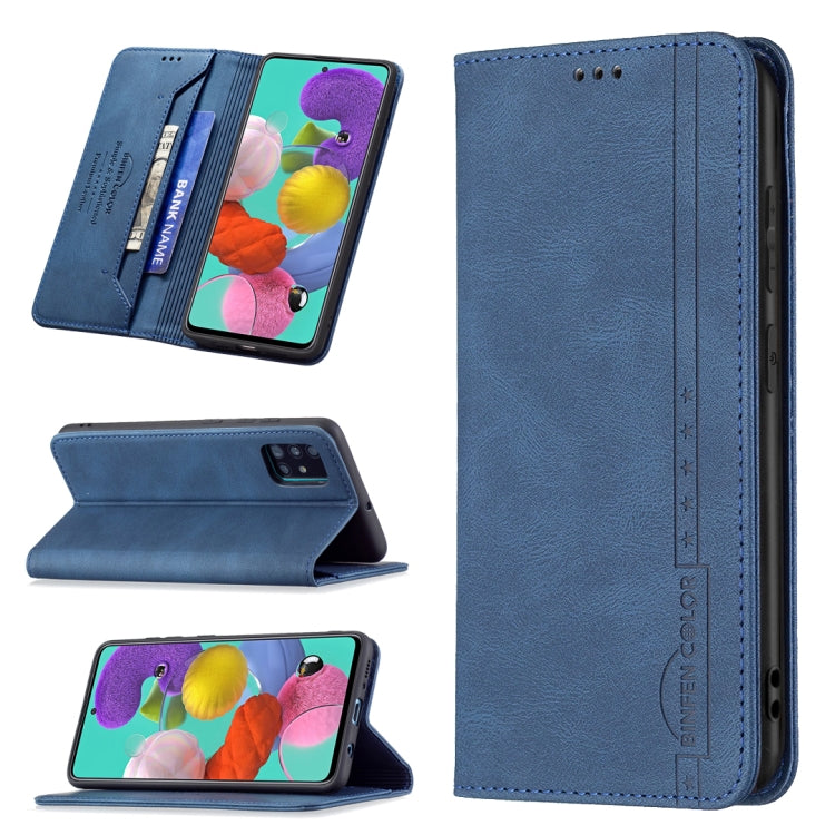 Magnetic RFID Blocking Anti-Theft Leather Case with Holder & Card Slots & Wallet, For Samsung Galaxy A11 / M11, For Samsung Galaxy A12, For Samsung Galaxy A21s, For Samsung Galaxy A21, For Samsung Galaxy A22 4G, For Samsung Galaxy A22 5G               ...