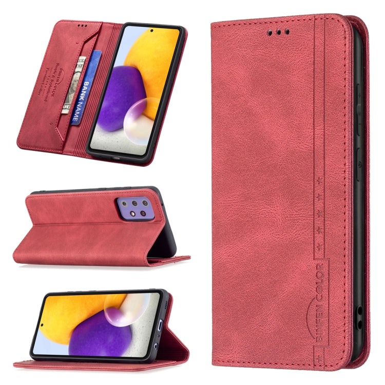 Magnetic RFID Blocking Anti-Theft Leather Case with Holder & Card Slots & Wallet, For Samsung Galaxy A71, For Samsung Galaxy A72 5G / 4G, For Samsung Galaxy S20+, For Samsung Galaxy S20 Ultra, For Samsung Galaxy S20 FE, For Samsung Galaxy S20          ...