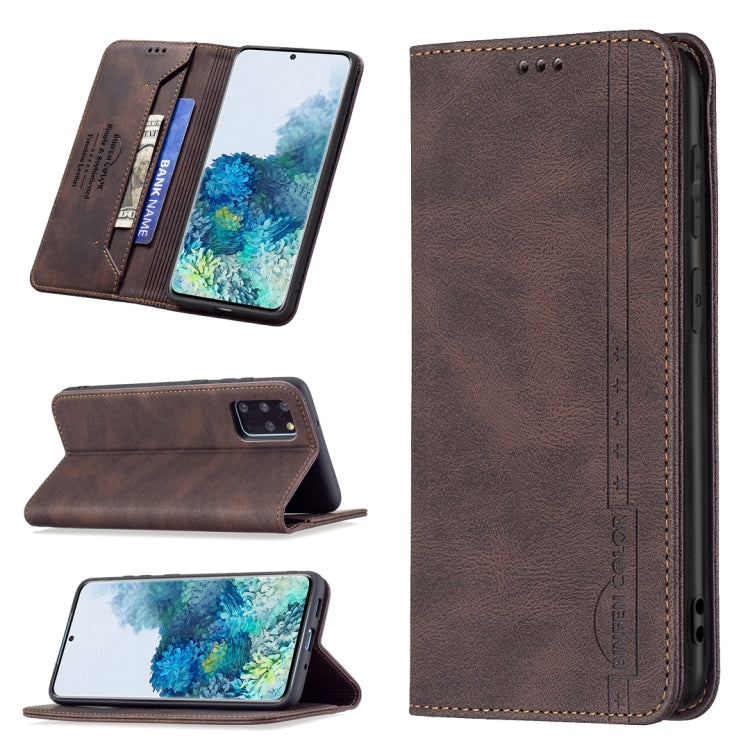 Magnetic RFID Blocking Anti-Theft Leather Case with Holder & Card Slots & Wallet, For Samsung Galaxy A71, For Samsung Galaxy A72 5G / 4G, For Samsung Galaxy S20+, For Samsung Galaxy S20 Ultra, For Samsung Galaxy S20 FE, For Samsung Galaxy S20          ...