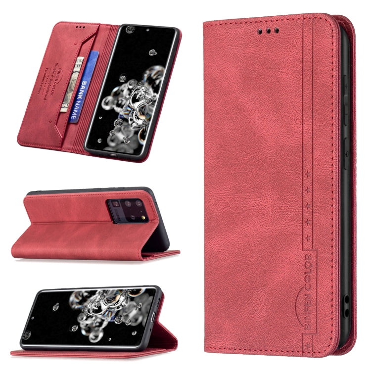 Magnetic RFID Blocking Anti-Theft Leather Case with Holder & Card Slots & Wallet, For Samsung Galaxy A71, For Samsung Galaxy A72 5G / 4G, For Samsung Galaxy S20+, For Samsung Galaxy S20 Ultra, For Samsung Galaxy S20 FE, For Samsung Galaxy S20          ...