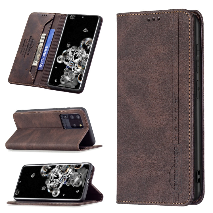 Magnetic RFID Blocking Anti-Theft Leather Case with Holder & Card Slots & Wallet, For Samsung Galaxy A71, For Samsung Galaxy A72 5G / 4G, For Samsung Galaxy S20+, For Samsung Galaxy S20 Ultra, For Samsung Galaxy S20 FE, For Samsung Galaxy S20          ...